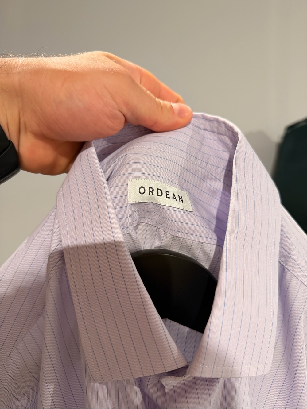 Men's Lavender Pinstripe Dress Shirt